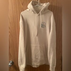 Cream bookstore hoodie